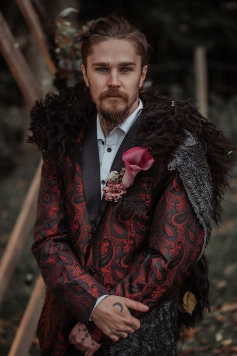 Viking Groomsmen Attire, Norse Groom Attire, Viking Wedding Tuxedo, Viking Wedding Outfit Men, Viking Wedding Groom, Medieval Groom Attire, Fantasy Wedding Groom Outfit, Viking Wedding Suit, Mens Viking Wedding Attire