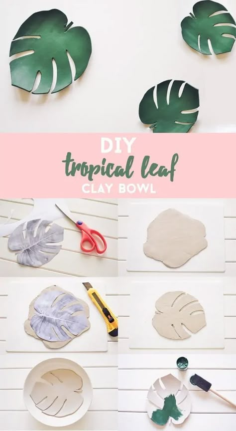 Diy Keramik, Clay Dish, Clay Bowls, Diy Jewelry To Sell, Diy Bowl, Diy Air Dry Clay, Diy Jewelry Tutorials, Air Dry Clay Projects, Easy Jewelry