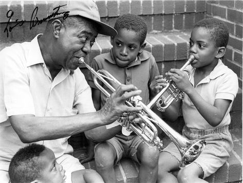 Jazz Artists, Louis Armstrong, Jazz Musicians, I'm With The Band, We Are The World, Jazz Blues, African American History, Jazz Music, All Music