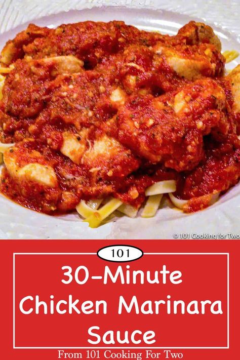 Easy Chicken Spaghetti Recipe Simple, Chicken Marinara Pasta, Best Homemade Marinara Sauce, Chicken With Spaghetti Sauce, Recipes Using Pasta, Easy Chicken Spaghetti, Chicken Fingers Baked, Homemade Spaghetti Sauce Recipe, Chicken Marinara