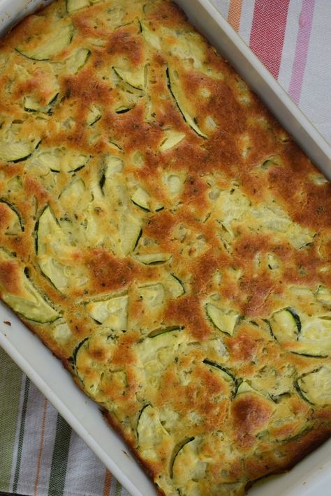 Parmesan Zucchini Squares Recipe with Bisquick - These Old Cookbooks Zucchini Bread Bisquick, Bisquick Zucchini Squares, Bread With Bisquick, Herb Quick Bread, Recipe With Bisquick, Bisquick Recipes Dinner, Zucchini Appetizer Recipes, Zucchini Squares, Zucchini Quiche Recipes