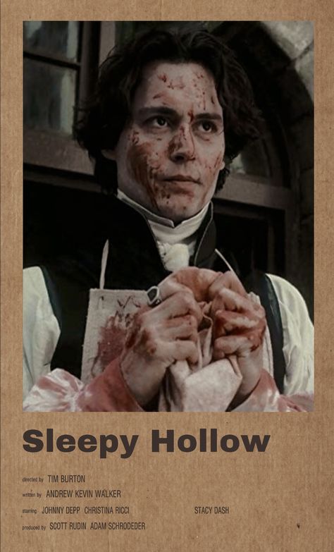 Johnny Depp Cute, Rustic Poster, Tim Burton Johnny Depp, John Depp, The Legend Of Sleepy Hollow, Tim Burton Art, Johnny Depp Movies, Tim Burton Films, Tim Burton Movie