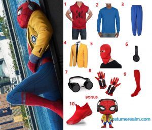 Diy Spiderman Costume, Spiderman Homecoming Costume, Spider Gwen Costume, Iron Man Artwork, Diy Costume Ideas, Spider Man Halloween, Spider Man Cosplay, Spider Man Costume, Web Slinger