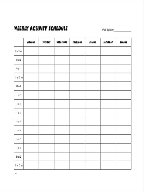 6 Week Blank Schedule Printable For certain circumstances, you can require a calendar that will be more than simply a new monthly or yearly selection. Calendars are a great daily pro... Workout Schedule Template, Workout Plan Template, Weekly Workout Schedule, Yoga Lesson Plans, Free Workout Plans, Workout Template, Yoga Lessons, Schedule Printable, Workout Calendar