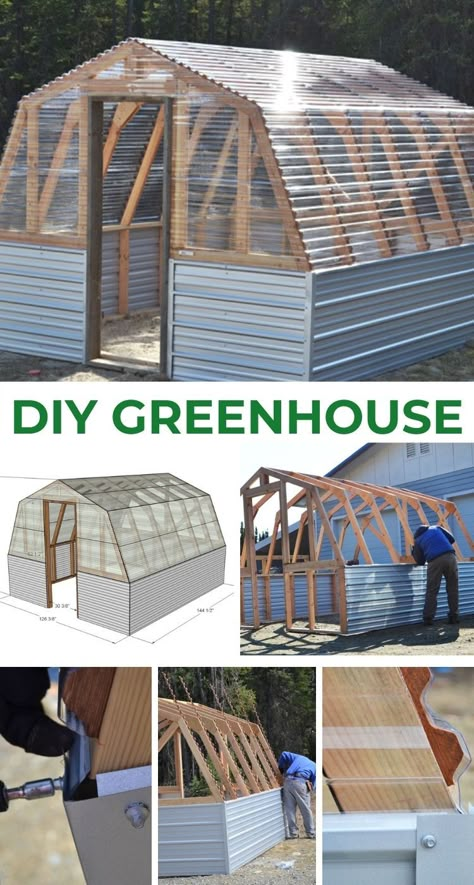 The Greenhouse Panels, Truck Garden, Diy Greenhouse Plans, Build A Greenhouse, Backyard Greenhouse, Alpine Plants, Greenhouse Plans, Garden Types, Diy Greenhouse