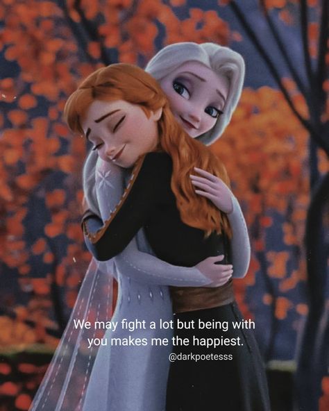 Frozen Sister Quotes, Cute Sister Quotes, Happy Birthday Little Sister, Cute Picture Quotes, Cute Disney Quotes, Happy Birthday Clip Art, Happy Birthday Sis, Sister Quotes Funny, Frozen Sisters