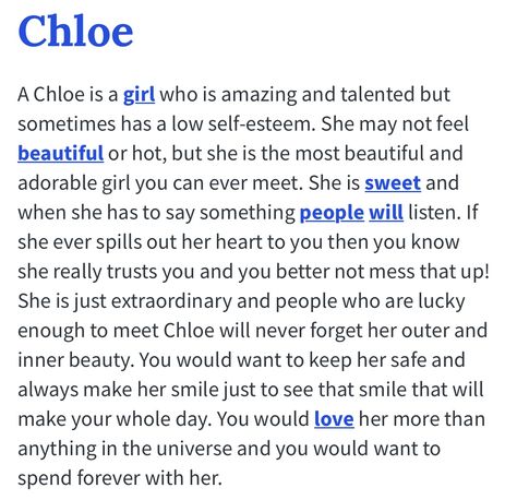 Chloe Name Meaning, Chloe Meaning, Chloe Wallpaper Name, Chloe Aesthetic Miraculous, Chloe Name, Funny Kanye, Chloe Meme, Month Workout, Small Quotes