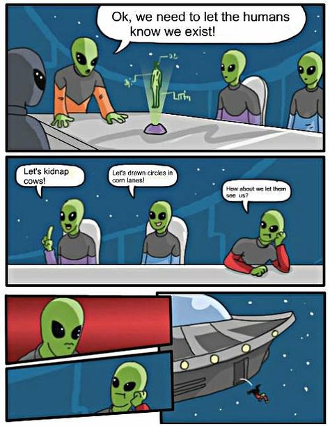 Alien Invasion Failed! Alien Comic, Super Funny Memes, Aliens Funny, Happy Birthday Meme, Harbin, Birthday Meme, Memes Humor, Funny Happy, Cartoon Jokes