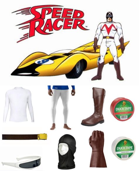 Racer X Costume | Carbon Costume | DIY Dress-Up Guides for Cosplay & Halloween X Costume, Racer Costume, Costume For Men, Speed Racer, Costume Diy, Cosplay Halloween, Diy Dress, Diy Costumes, Mens Costumes