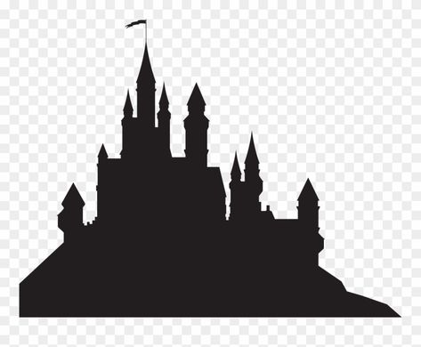 Tangled Castle, Hogwarts Castle Silhouette, Wall Png, Castle Png, Disney Silhouette Art, Disney Activities, Castle Silhouette, Castle Drawing, Disney Silhouette