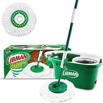 Amazon.com: Libman Tornado Spin Mop System - Mop and Bucket with Wringer Set for Floor Cleaning - 2 Total Mop Heads Included, Green : Health & Household Libman Mop, Mop And Bucket, Mopping Floors, Mop System, Clean Hardwood Floors, Spin Mop, Microfiber Mops, Mop Heads, Floor Cleaning