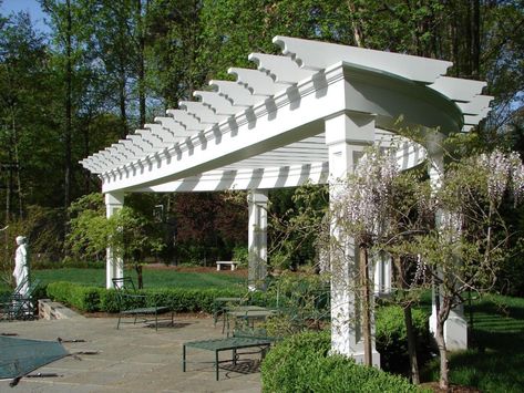 Circle Pergola, Beautiful Pergola, Pergola Design Ideas, Picket Fences, Walkway Design, Pergola Ideas, Pergola Design, Privacy Fences, Garden Design Plans