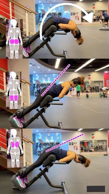 Adductor Magnus Workout, Hyper Extension Glutes, Back Extension For Glutes, Glute Hyperextension, Hyperextension Exercise, Hamstring Exercises, Gym Girlie, Thigh Challenge, Posterior Chain