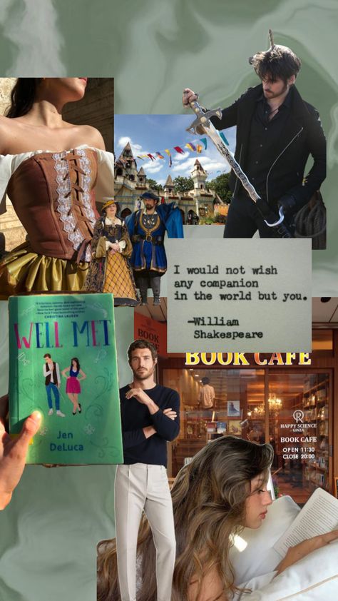 Well Met by Jen DeLuca Well Traveled Jen Deluca, Well Met Jen Deluca Aesthetic, Well Met Jen Deluca, Jen Deluca, Christina Lauren, Book Cafe, Books Aesthetic, Book Aesthetic, Book Lover