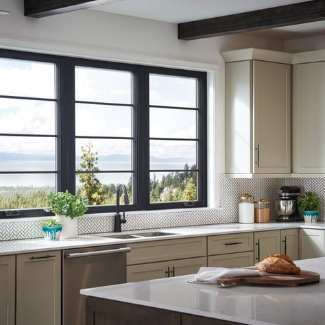 Casement Windows Exterior, Anderson Windows, Kitchen Window Design, Residential Windows, Andersen Windows, Casement Window, 100 Series, Upvc Windows, Interior Windows