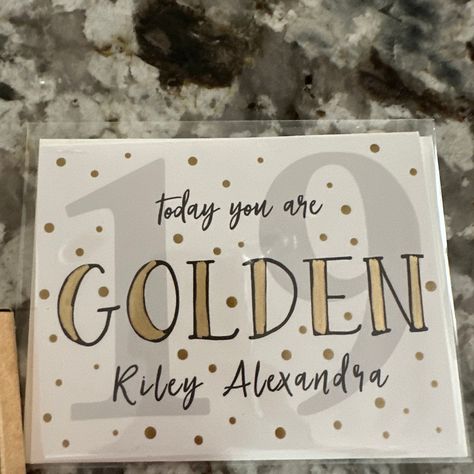 Handmade Golden Birthday Card - Etsy Golden Birthday Card Ideas, Golden Birthday Cards, Birthday Drawing, Birthday Card Ideas, Birthday Card Drawing, Golden Birthday, Card Drawing, Handmade Birthday Cards, Note Cards