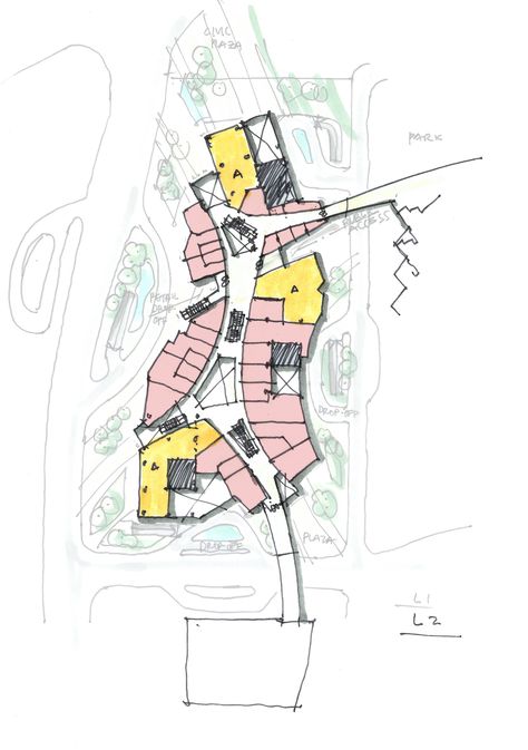 retail plan concep t-randy carizo Schematic Plan Architecture, Architecture Plan Sketch, Mall Concept, Site Sketch, Mall Plan, Mall Architecture, Shopping Mall Design, Schematic Drawing, Retail Architecture