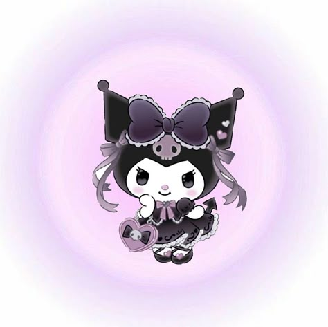 Kuromi Round Pfp, Kuromi Png Icon, Kuromi Polaroid, Kurmio Sanrio, Icons De Kuromi, Kuromi Aesthetic Pfp, Kuromi Icons Aesthetic, Kuromi Aesthetic Icon, Kuromi Widget