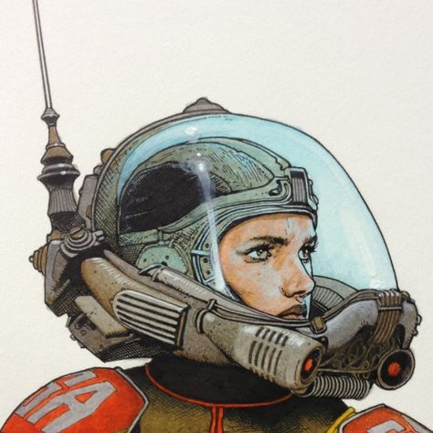 Travis Charest, Space Soldier, Photo Comic, Bd Art, Apocalypse Now, New Retro Wave, Arte Cyberpunk, Space Girl, Bd Comics