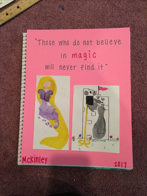 Tangled custom infant footprint craft Rapunzel Art, Classroom Boards, Infant Room, Infant Classroom, Footprint Craft, Toddler Class, Toddler Ideas, Footprint Crafts, Footprint Art