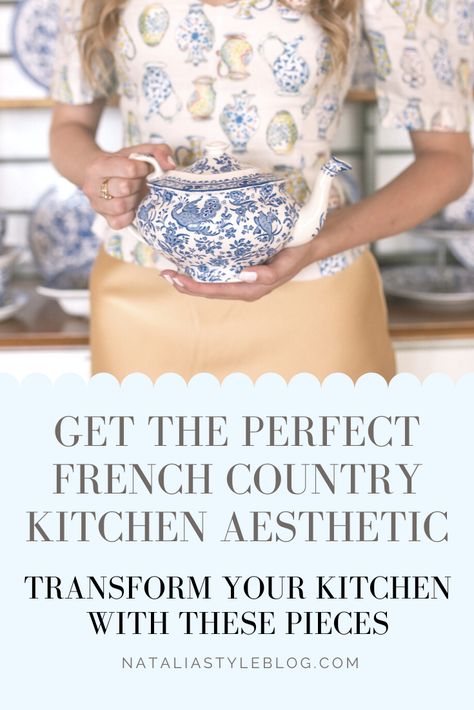 You can get the french country kitchen aesthetic for less! Transform your kitchen with these beautiful burleigh blue regal peacock china and dishware that will make all your guests say wow. These are truly a beautiful addition to any kitchen! Blue And White French Country Kitchen, French Kitchen Aesthetic, Country Kitchen Aesthetic, Blue French Country Kitchen, White French Country Kitchen, French Blue Kitchen, Large Hutch, French Country Style Kitchen, Kitchen Trends 2020