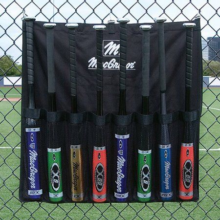 Dugout Organization, Baseball Bat Holder, Basketball Court Layout, Baseball Dugout, Softball Bags, Basketball Rules, Baseball Accessories, Softball Bats, Baseball Gear