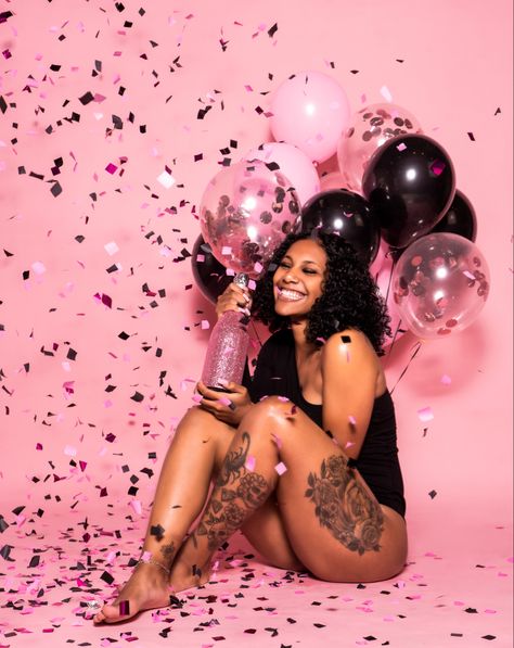 24th Birthday Picture Ideas, June Birthday Photoshoot Ideas, 23 Birthday Photo Shoot Ideas, 22ns Birthday Photoshoot, Black And Pink Birthday Photoshoot, 27 Birthday Photoshoot Black Woman, 20 Fine Birthday, 24th Birthday Photoshoot Ideas For Women, 18th Birthday Photoshoot Ideas Pink