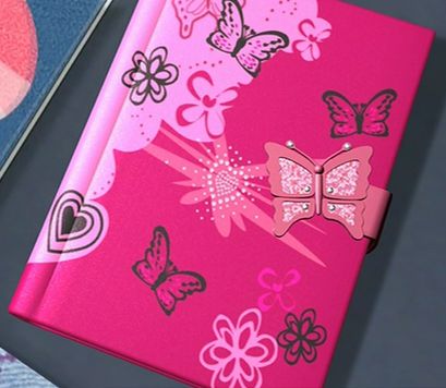 Barbie's diary is an object in The Barbie Diaries. Barbie receives it from Stephanie who works... The Barbie Diaries, Barbie Journal, Barbie Diaries, Barbie Cosplay, Susanoo Naruto, The Diary, Barbie Princess, Barbie Dream, Barbie I