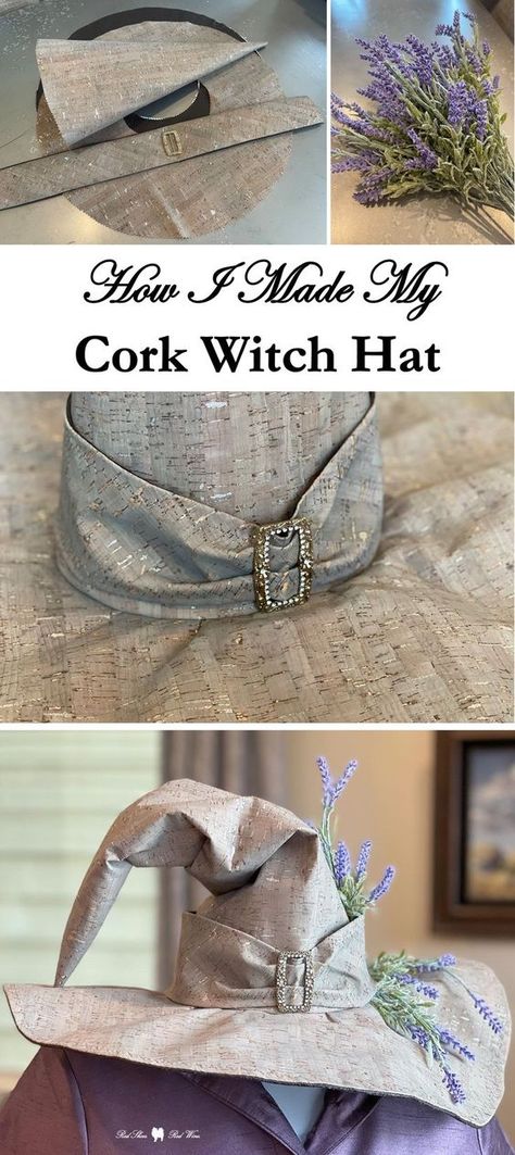 Witch Hat Inspiration, Boho Witch Costume Diy, Beautiful Witch Costumes, Elegant Witch Outfit, Steampunk Witch Costume, Witch Hat Sewing Pattern Free, Witch Hat Pattern Sewing, Garden Witch Costume, How To Make A Witches Hat