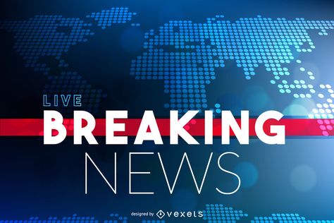 Design for a Breaking News post or publication. It says Breaking News Live over a world map. You can edit the text. Jay Hind, 3d Screen, Music Notes Art, Good Passwords, Broadcast News, Free Green Screen, News Bulletin, Excel Shortcuts, Tv Design