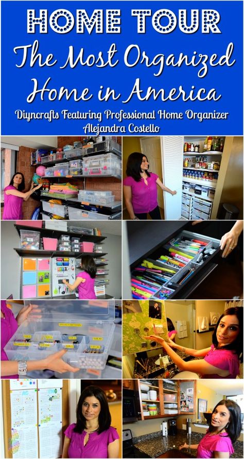 Home Tour: Meet the Most Organized Woman In America {Video} Clutterbug Bee, America Video, Organising Ideas, Organized Home, Elderly Home, Organisation Hacks, Dollar Store Organizing, Organization Inspiration, Video Home