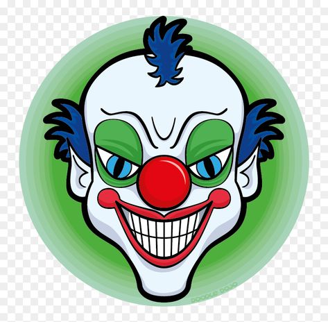 Scary Clipart, Clip Drawing, Joker Sticker, Clown Clipart, Faces Cartoon, Clown Scary, Drawing Transparent, Funny Joker, Insane Clown