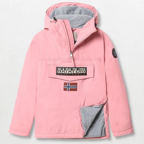 Napapijri Rainforest Winter 3 Women's Jacket Anorak Jacket, Pocket Jacket, Pink Jacket, Waterproof Jacket, Pullover Jacket, Rain Wear, Light Jacket, Lightweight Jacket, Outerwear Jackets