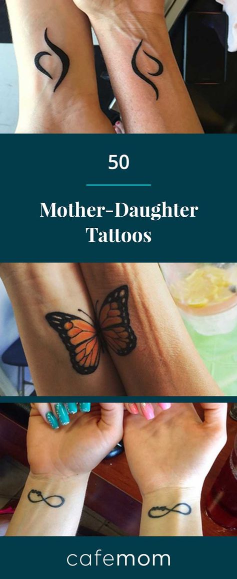 Mother And Daughter Tatoos, Mother Daughter Mermaids, Mother Daughter Tat, Mother Daughter Symbol, Mommy Daughter Tattoos, Quotes Daughter, Tattoo Mom, Mom Daughter Tattoos, Tattoos Matching