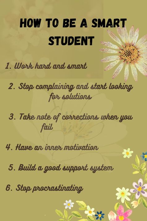 How To Study Smart Tips, Best Study Quotes For Students, How To Be Topper In College, How To Encourage Students, How To Be A Smart Student, Tips To Be Smart In School, How To Be Good Student, How To Learn Better, How To Be Smart In School Student