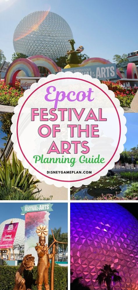 Epcot's International Festival of the Arts is a celebration of the arts. This event features several unique offerings from the food to entertainment. This Festival of the Arts at Walt Disney World brings together the visual, culinary, and performing arts. #festivalofthearts #disneytips #disneyworldplanning Disney Festival Of The Arts, Epcot Tips, Epcot Rides, Disney World Secrets, Disney Board, Disney Trip Planning, Disney Epcot, Disney Vacation Club, Disney Travel