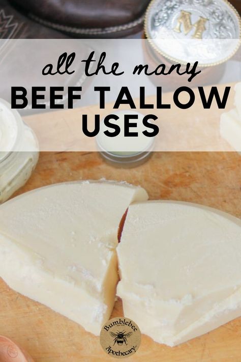 Tallow Uses, Tallow Recipe, Shampoo Bar Recipe, Tallow Soap, Gut Healing Recipes, Nourishing Traditions, Beef Tallow, Homemade Sausage, Survival Food