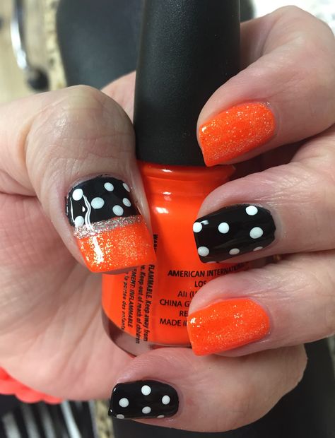 Oklahoma State University Go Pokes! Nail Designs With Orange Polish, Oklahoma State Nails, Osu Nails, Bulldog Nails, Toe Nails Ideas, Xmas Bulbs, Cowboy Nails, Orange Power, Mani Pedi Ideas