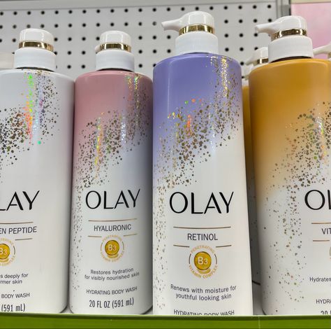 Olay Retinol Body Wash, Okay Body Wash, Retinol Body Wash, Body Wash Collection, Olay Products, Olay Body Wash, Olay Skin Care, Skincare Favorites, Best Body Wash