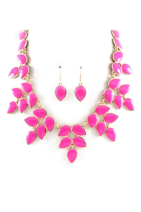 Pink! Pink Costume Jewelry, Chic Dresser, Pink Costume, Hot Pink Flowers, Shabby Chic Dresser, Costume Jewelry Necklaces, Pink Necklace, All Things Pink, Womens Clothes