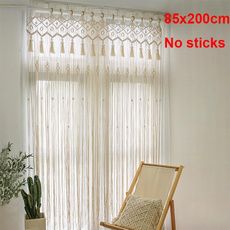 zhaoanbang | Wish Rideaux Boho, Macrame Door Curtain, Pearl Tie, Cortina Boho, Macrame Curtains, Cortinas Boho, Sliding Curtains, Boho Chair, Bohemian Wall Hanging