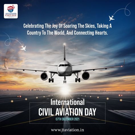 International Civil Aviation Day Creative Ads, International Civil Aviation Day Poster, Pilot Pictures, International Civil Aviation Day, National Aviation Day, Travel Advertising Design, Newsletter Design Templates, Aviation College, Restaurant Advertising