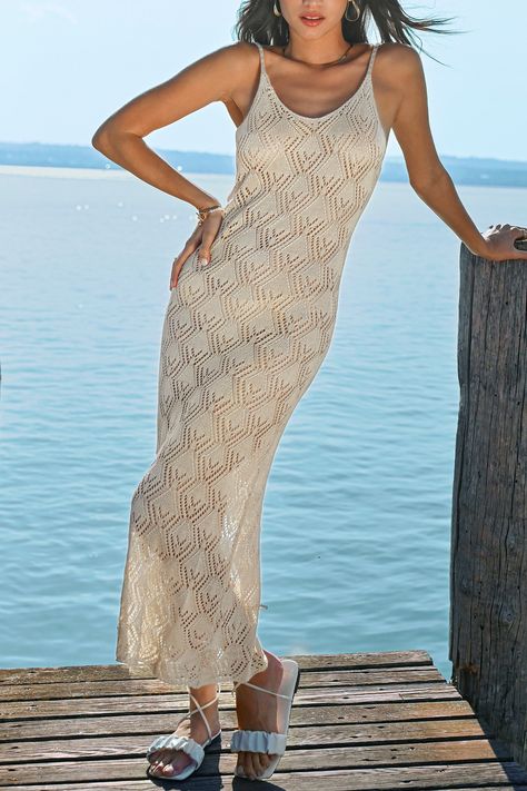 Find your perfect beach look with Cupshe's Crochet Bodycon Cover-Up Dress. Shop our selection of swimwear, beach dresses, and accessories to create a stylish and effortless beach outfit. Wedding Pool Party Outfit, Wedding Pool Party, Pool Party Outfits, Stylish Crochet, Swimwear Beach, Beach Look, Dress Cover, Cover Up Dress, Beach Dresses