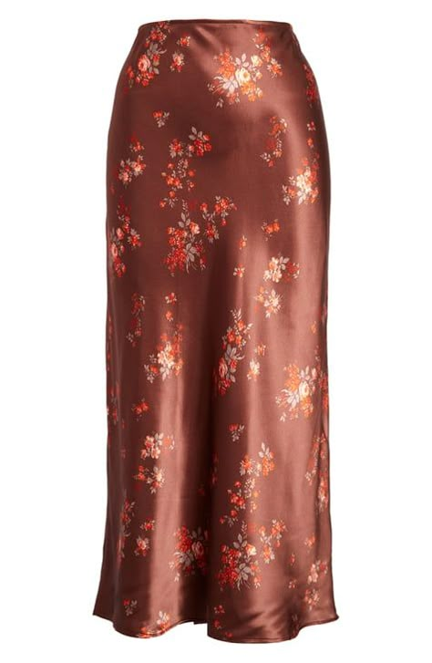 Early Fall Fashion, Jacquard Midi Skirt, Latest Summer Fashion, Silk Midi Skirt, Silk Style, Satin Midi Skirt, Style Inspiration Fall, Printed Midi Skirt, Skirt Style