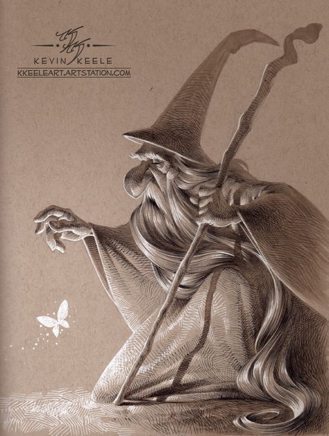 Wizards Like Moths, Kevin Keele on ArtStation at https://www.artstation.com/artwork/g4LwZ Creature Fantasy, Fantasy Wizard, Caricature Drawing, Character Sketches, Toned Paper, Arte Sketchbook, Pencil Art Drawings, Ink Sketch, Arte Fantasy