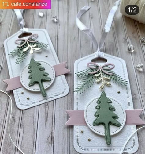 Tags Stampin Up, Christmas Tags Handmade, Xmas Gift Tags, Christmas Gift Tags Diy, Christmas Gift Tags Handmade, Xmas Tags, Ornament Tags, Gift Tags Diy, Stampin Up Christmas Cards