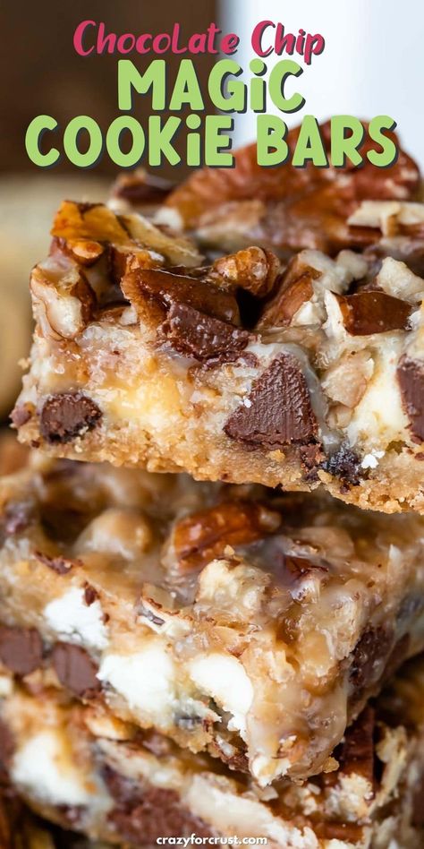 Magic Bars Without Coconut, Magic Cookie Bar, Blondies Recipes, Fruit Milkshake, Magic Bars Recipe, Magic Cookie Bar Recipe, Cookie Board, Magic Cookie Bars, Magic Bars