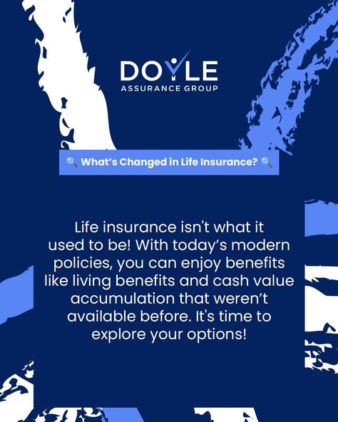 🔍 What’s Changed in Life Insurance? 🔍 Life insurance isn't what it used to be! With today’s modern policies, you can enjoy benefits like living benefits and cash value accumulation that weren’t available before. It's time to explore your options! 🛡️ 📲 Call or text Doyle Assurance Group today at 972-853-4120 to discover the modern benefits of life insurance! 🌐 Visit doyleassurancegroup.com for more insights! #PlanoTexas #DoyleAssuranceGroup #MarkDoyleInsurance #LifeInsurance #WealthBuilding... Benefits Of Life Insurance, Infinite Banking, Plano Texas, Wealth Building, Banking, Life Insurance, The Modern, Insurance, Benefits