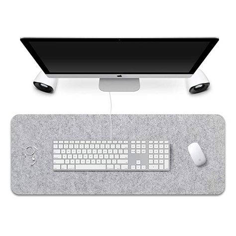 Light Gray Office, Gray Office, Gallery Wall Bedroom, Table Top View, Long Desk, Desk Mouse Pad, Wireless Home Security Systems, Interior Design Boards, Architect Design House