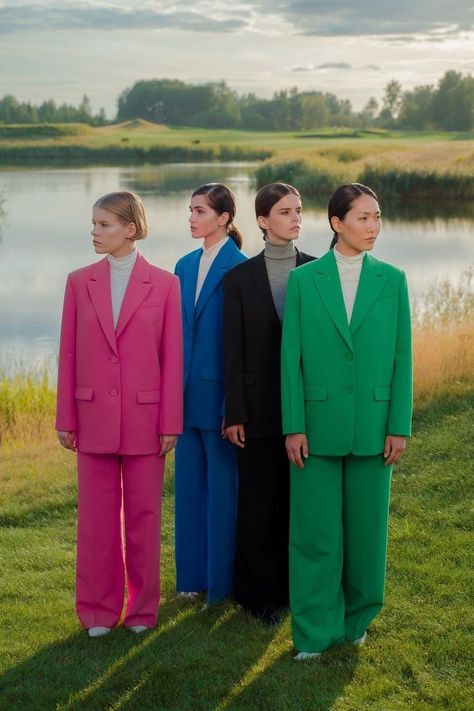 Colorful Suits, Group Photo Poses, Group Photography Poses, Group Poses, Band Outfits, Kodak Film, Group Photography, Asian Grocery, Photo Grouping